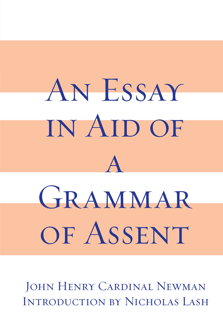 Cover image for An Essay in Aid of A Grammar of Assent ISBN 9780268010003